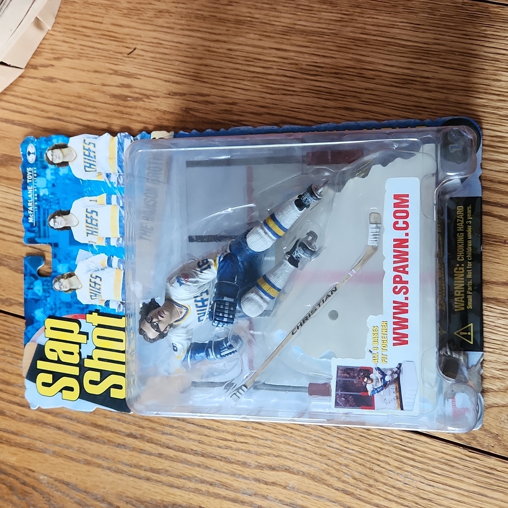 Slapshot Jack Hanson figure in box, never opened.